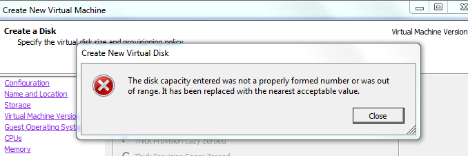 VMWare-create-disk-error