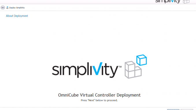 Simplivity vcenter