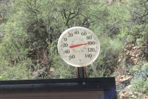 It can be hot in the canyon !