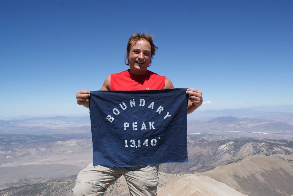 Here I am at Boundary Peak, 4007 Meter