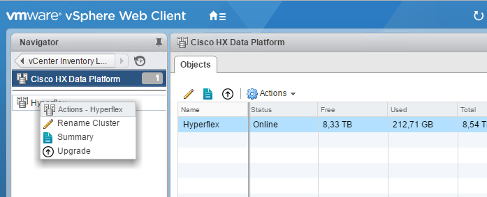 Hyperflex Upgrade in vSphere