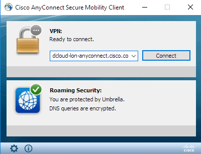 dCloud AnyConnect