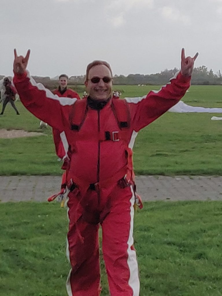 My first parachute tandem jump.