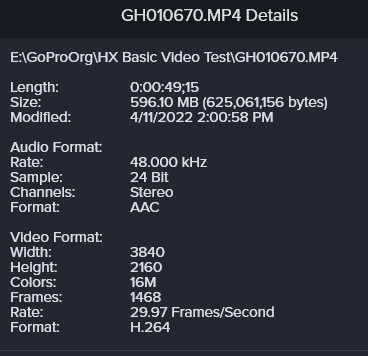 GoPro Video Detail