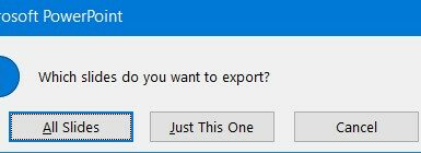 Export Slides Powerpoint