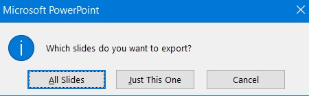 All Slides export