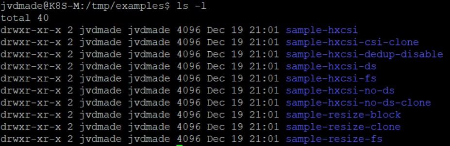 HX CSI Example Directory