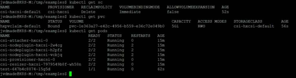 Verify HX CSI Example